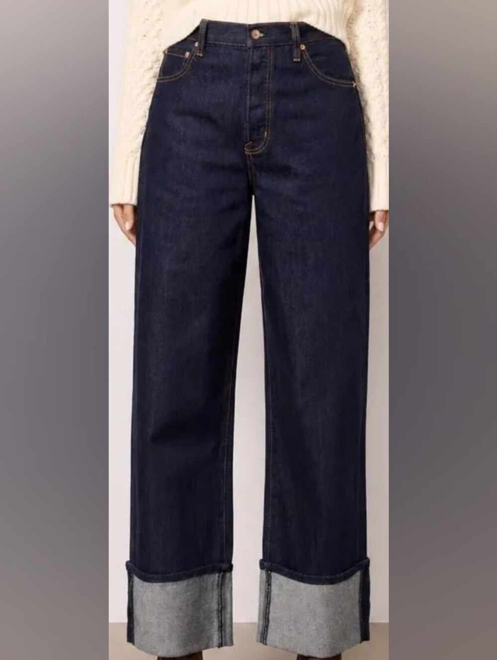 Pistola Dark Blue Wide-Leg Women’s Jeans